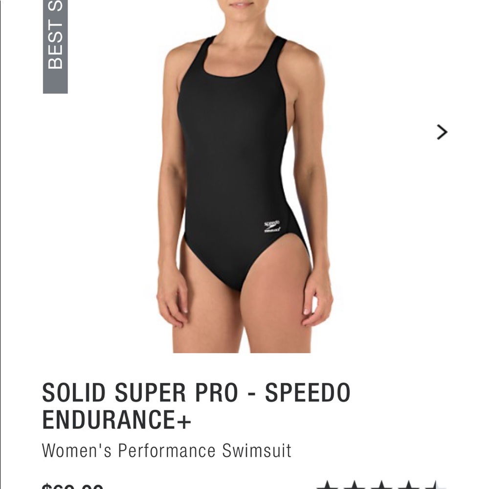 Speedo one piece black razorback